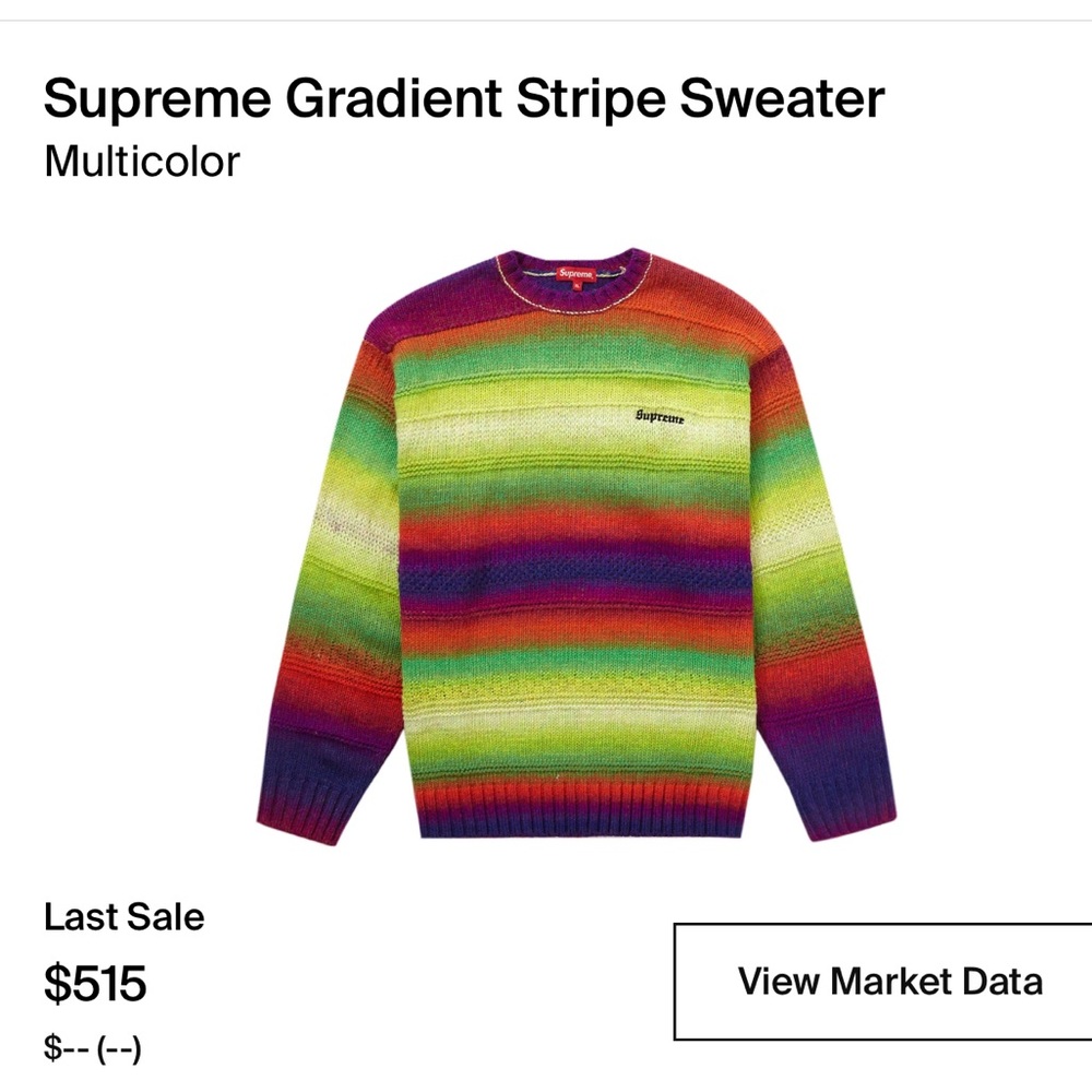 Supreme Gradient Striped Sweater